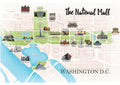 National Mall, Washington DC Map