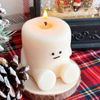 Holiday Marshmallow Candle | Christmas Candle Decor