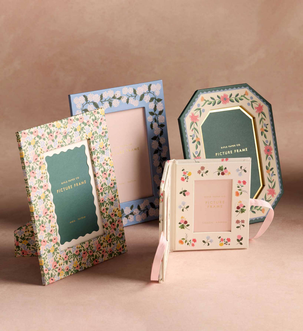 Ditsy Dahlia Folio Paper Wrapped Picture Frame