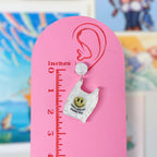 Thank You Bag Handmade Acrylic Earrings & Keychains