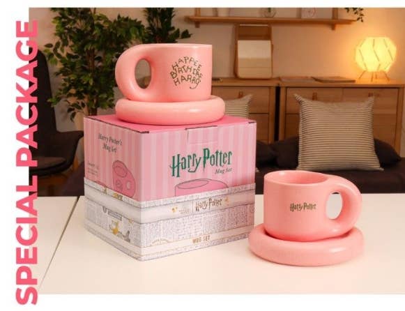 Harry Potter "Happee Birthdae Harry" Mug & Saucer Gift Set