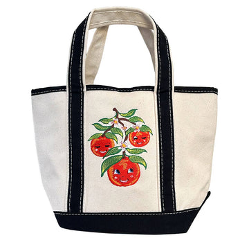 Darlin Clementine Mini Canvas Tote Bag Vintage Inspired