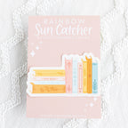 Stack of Books Sun Catcher Window Decal, 5x3 in.