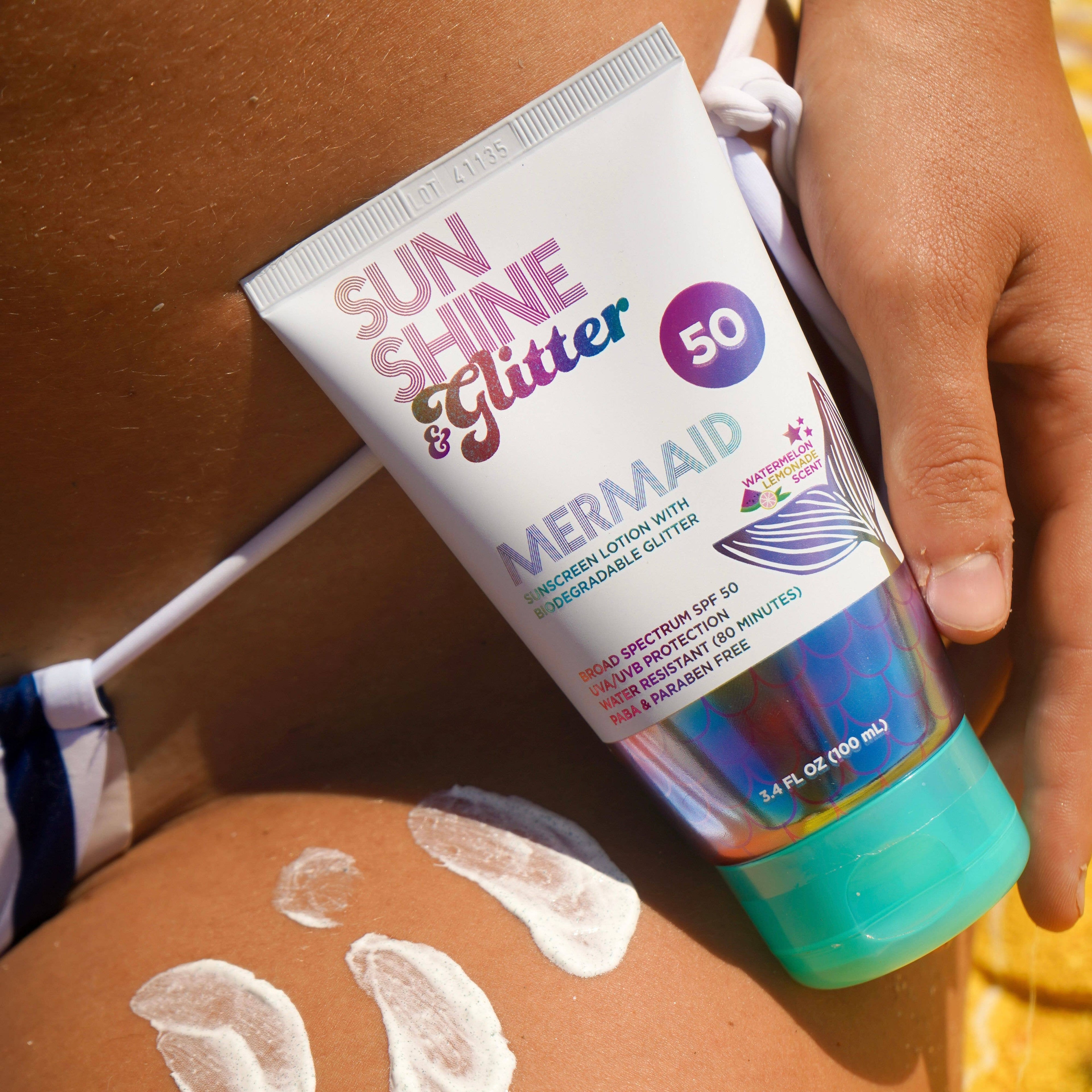 S&G Mermaid Biodegradable Glitter SPF 50 TUBE