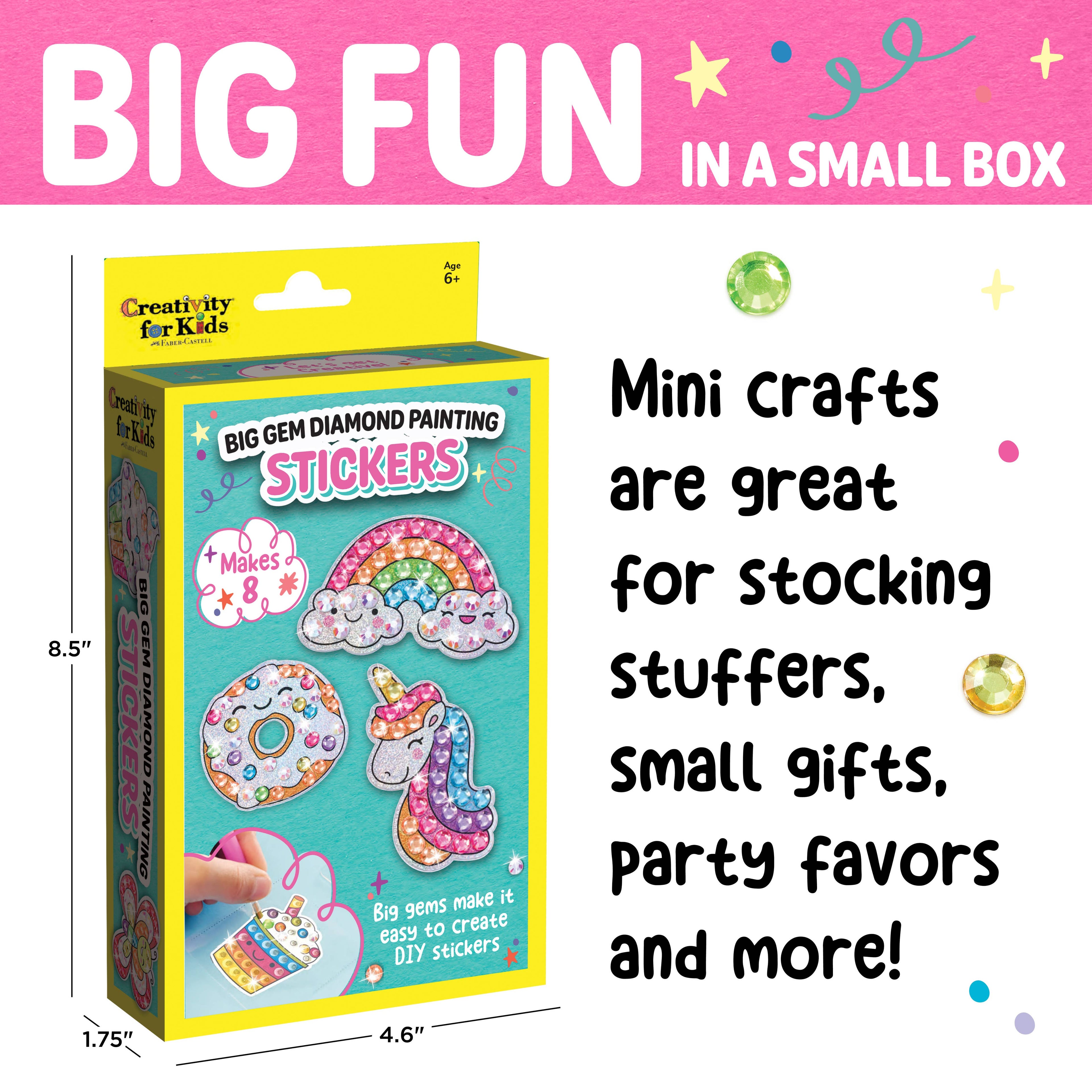 Big Gem Diamond Painting Stickers Mini Kit