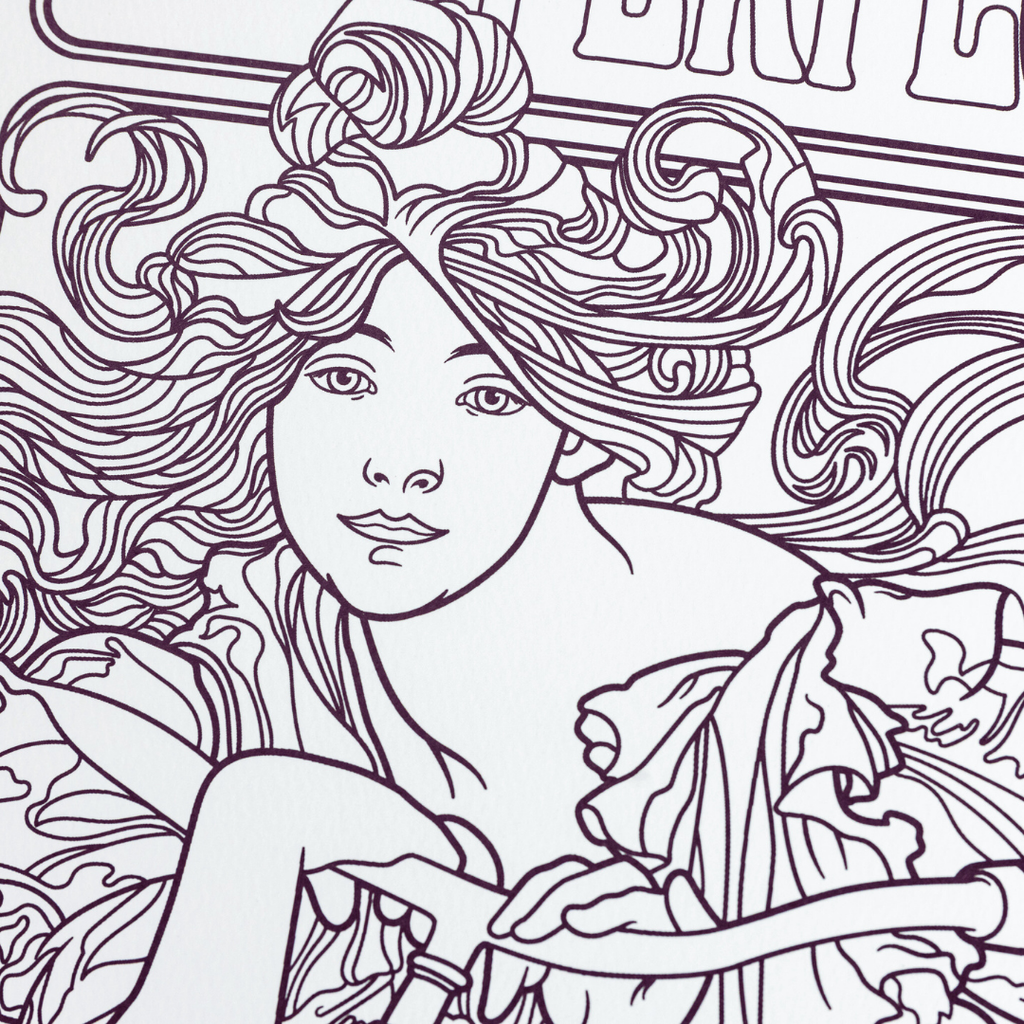 Coloring Book - Alphonse Mucha