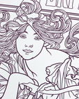Coloring Book - Alphonse Mucha