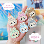 Labubu SINGLE Handmade Acrylic Earrings & Keychains