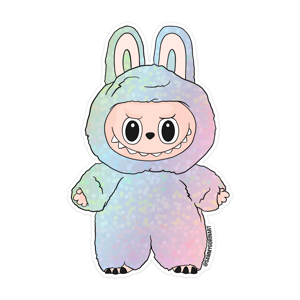Glitter Monster Lafufu Sticker