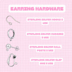 Penguin Sauce SINGLE Handmade Acrylic Earrings & Keychains