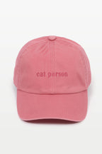 CAT PERSON Tonal Embroidery Baseball Cap