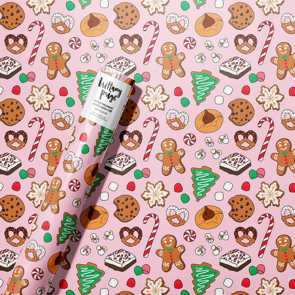 Holiday Desserts Christmas Wrapping Paper Roll