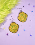Pickle Chip Statement Earrings