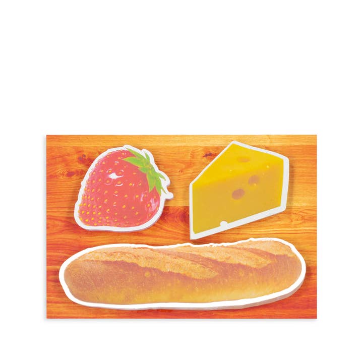 Novelty Sticky Note Set, Charcuterie Board