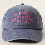 ICE CREAM APPRECIATION SOCIETY Embroidered Baseball Cap