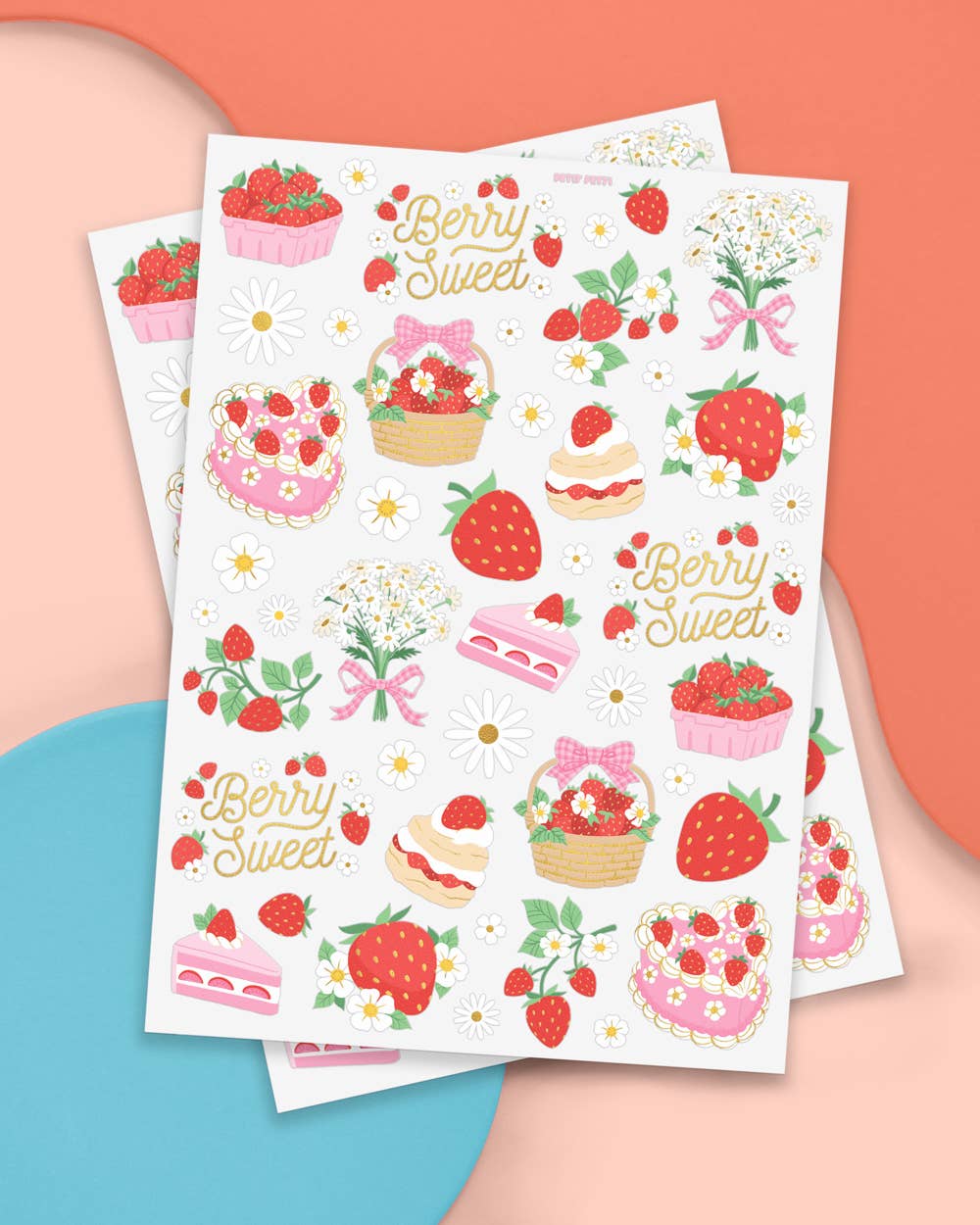 Strawberry Party Temporary Tattoos | Strawberry Birthday