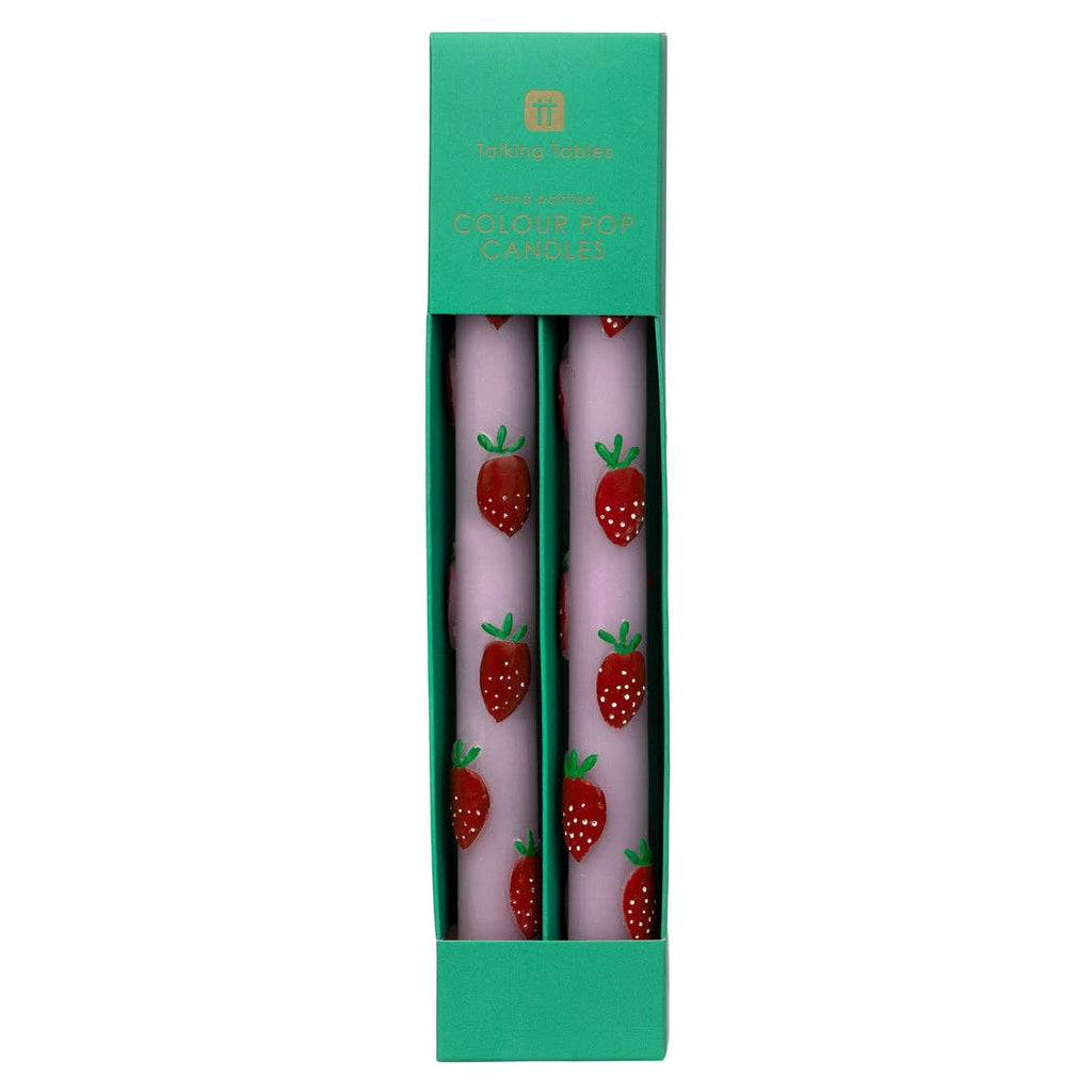 Strawberry Lilac Dinner Candles - 2 Pack | Mothers Day Gifts  |