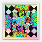 Holo Trippy Patch Mini Sticker
