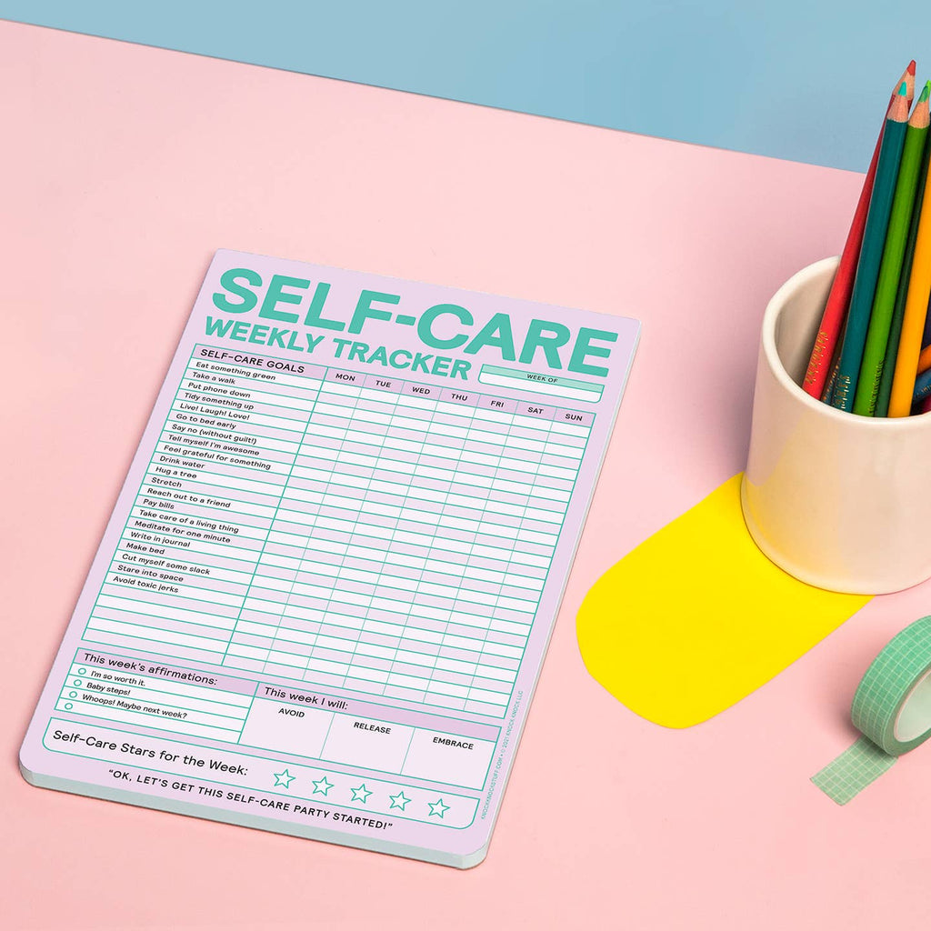 Self Care Weekly Tracker Pad