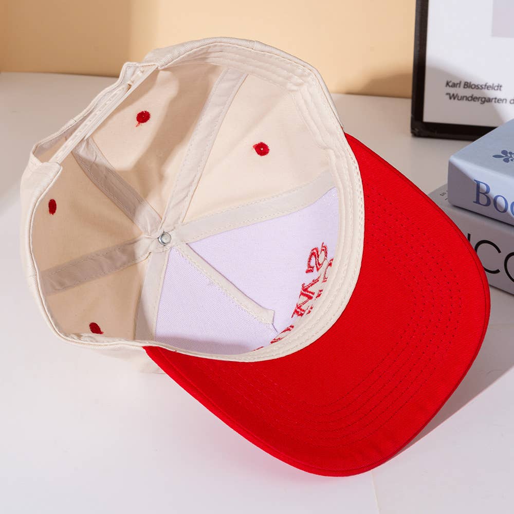 SMOKE SHOW Message Embroidered Five Panel Canvas Snapback Baseball Cap