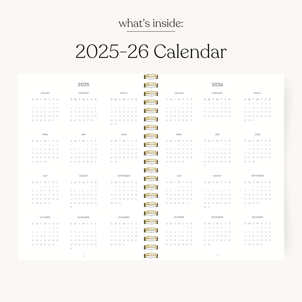 Spring Garden 2025-2026 Academic Planner