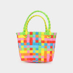 Basket Weave Mini Micro Tote Bag