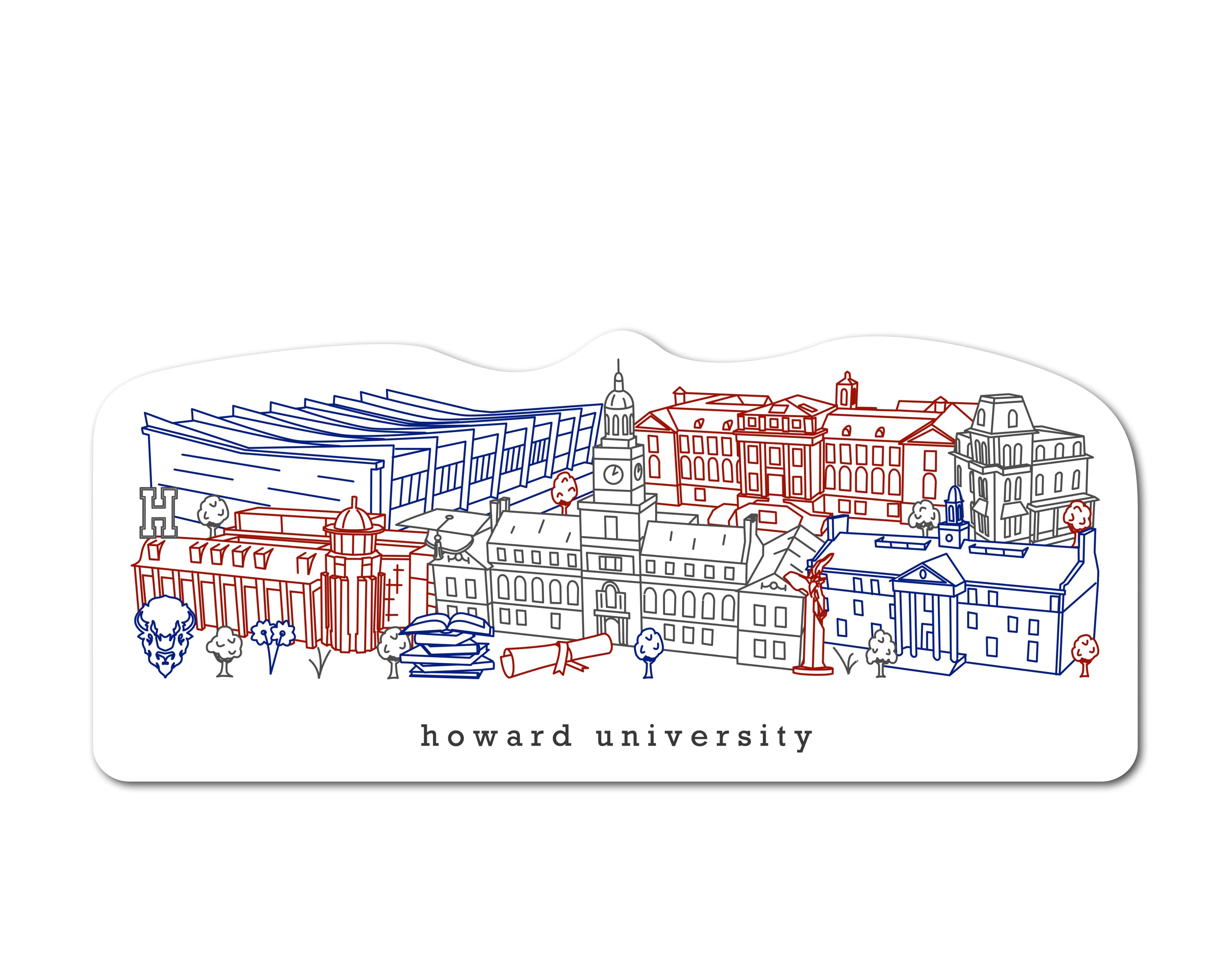 Howard University Sticker