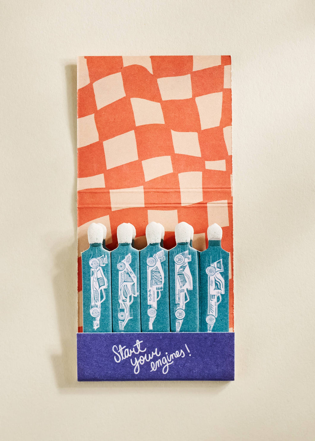 Race Car Printed Matchbook