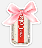 Diet Coke Bow Sticker