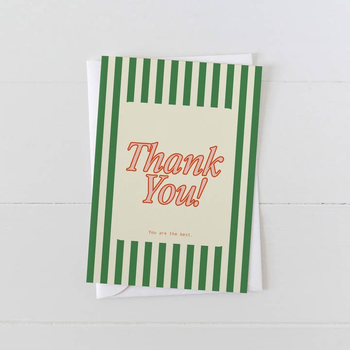 Thank You - You Are the Best Greeting Card