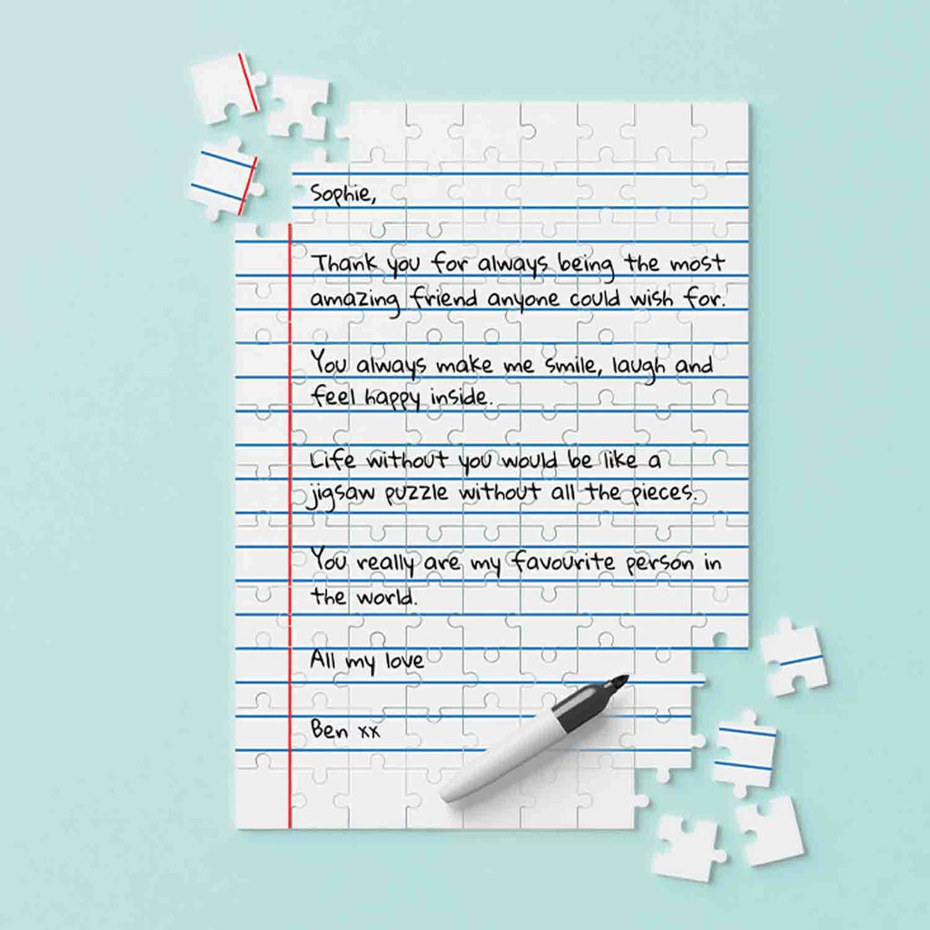 Letter Jigsaw Puzzle | Personalized DIY Keepsake Gift