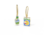 Cool Ranch Dressing Earrings - Gold Junk Food Jewelry