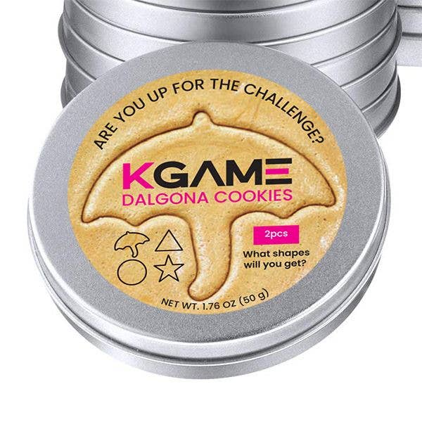KGAME Dalgona Cookie Tin (2 Cookies)