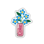 Diet Coke Flower Can Sticker