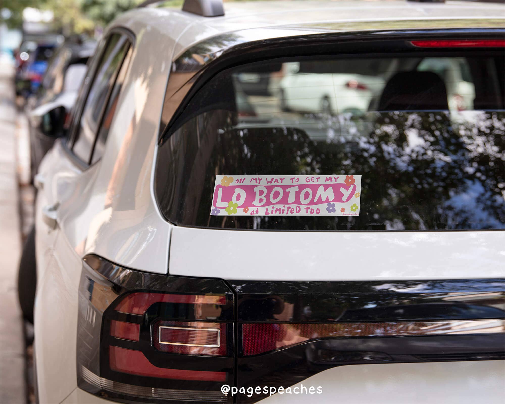 Lobotomy at Limited Too Bumper Sticker