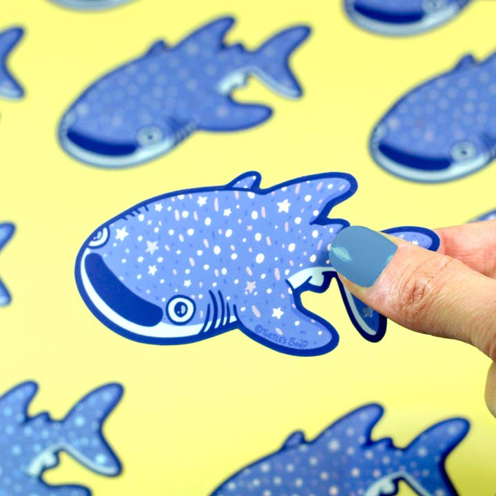Whale Shark Holographic Sticker
