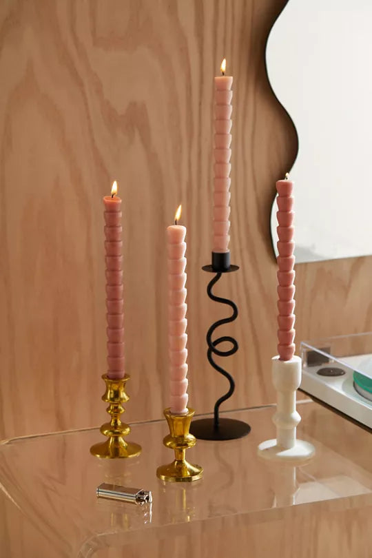 Taper Candle Set of 4 - Pink & Blush