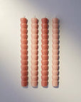 Taper Candle Set of 4 - Pink & Blush