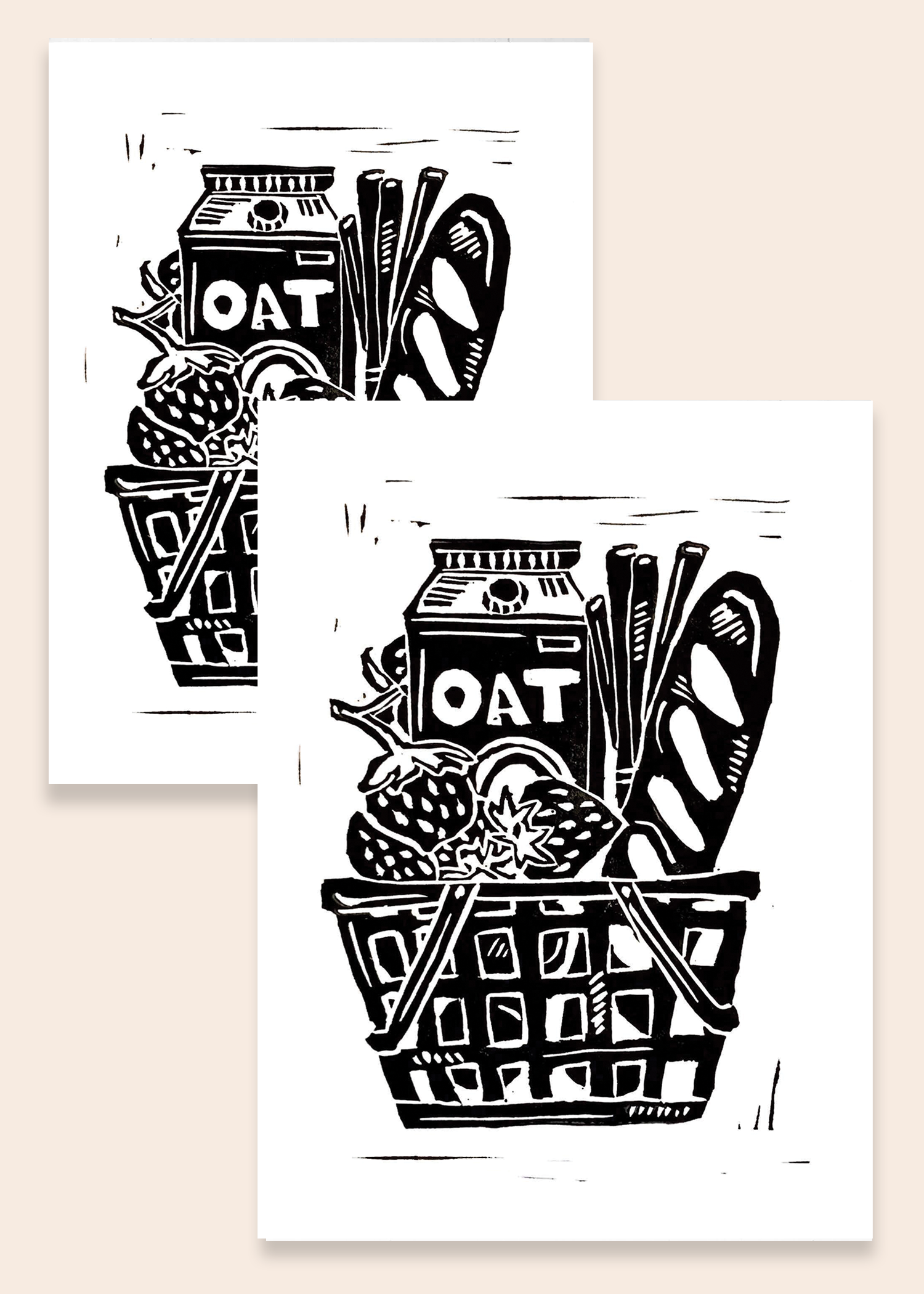 Grocery Basket Print