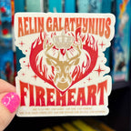 Aelin Galathynius Throne of Glass Holographic Sticker