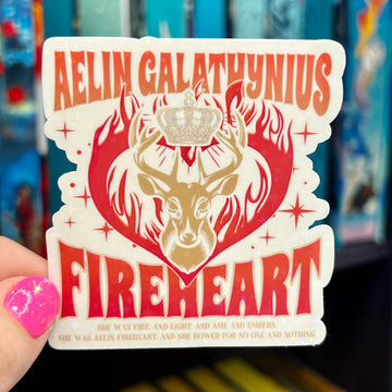 Aelin Galathynius Throne of Glass Holographic Sticker
