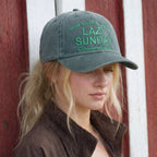 LAZY SUNDAY Served all day Embroidered Cotton Baseball Cap
