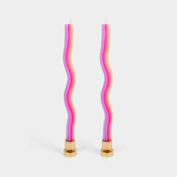 Wiggle Candles - Orange & Lavender (2 Pack)
