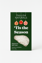 Seasonal Christmas Magnesium Bath Soak | orange + cranberry