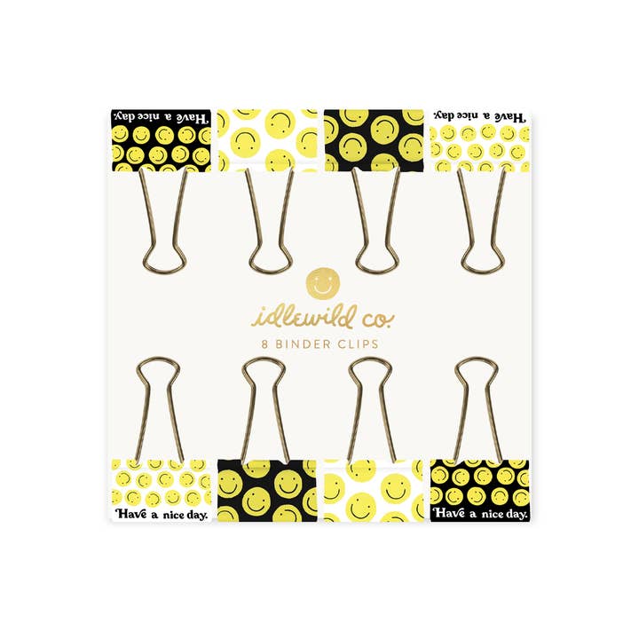 Smiley Binder Clips