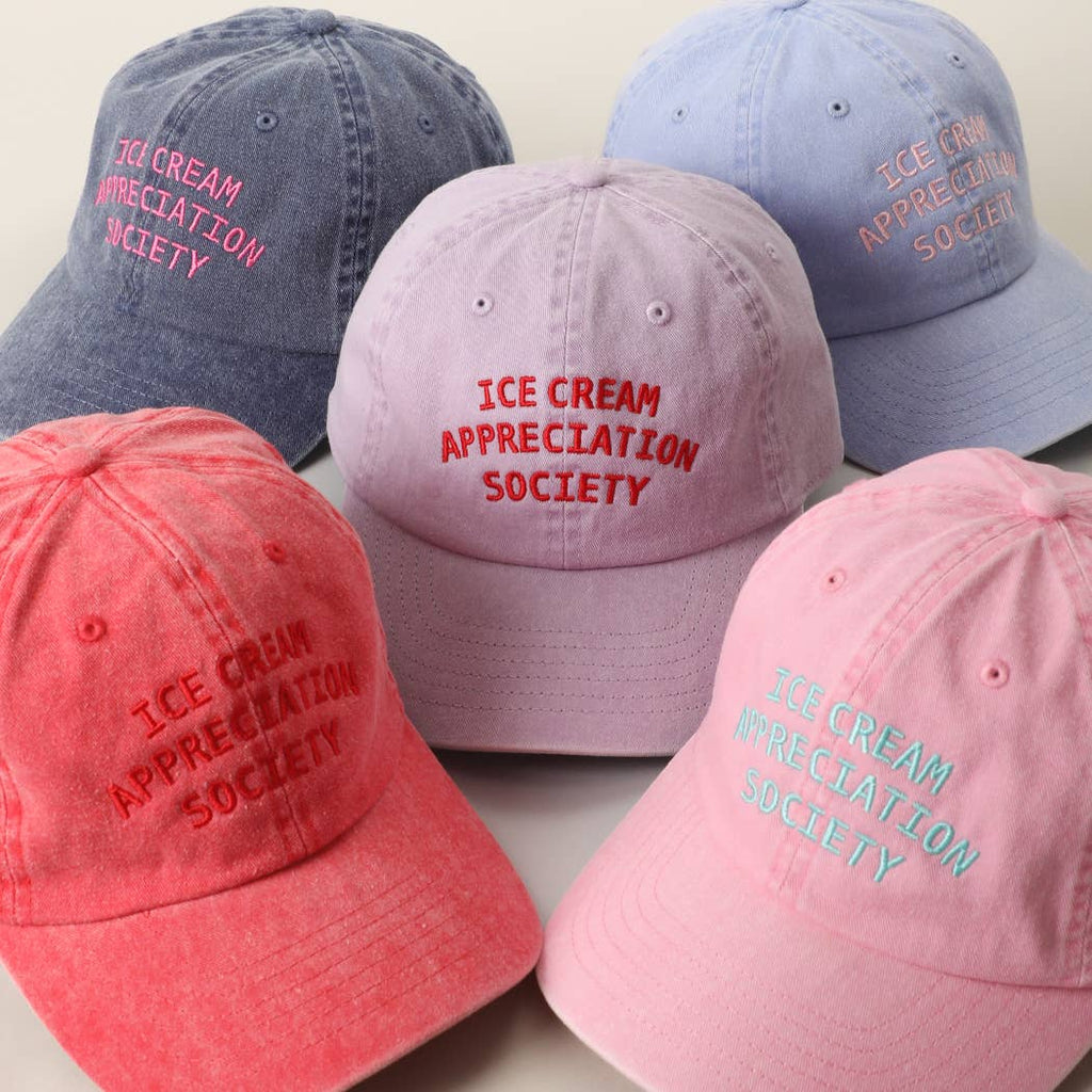 ICE CREAM APPRECIATION SOCIETY Embroidered Baseball Cap