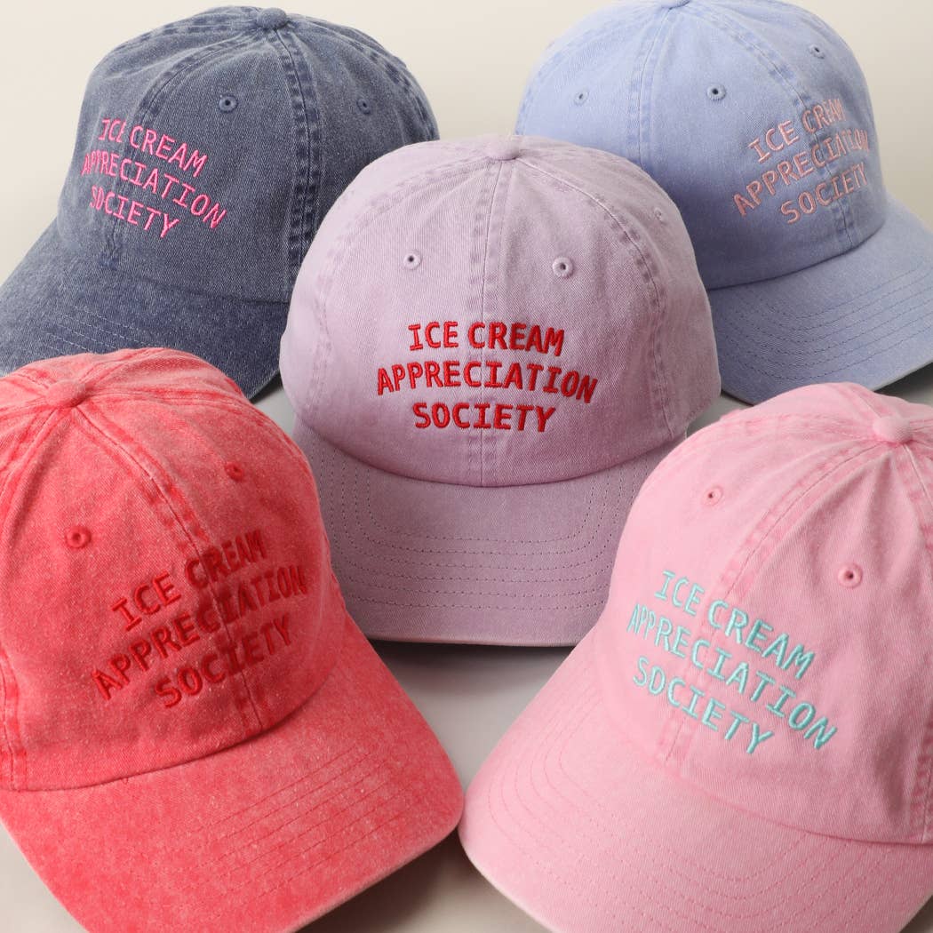 ICE CREAM APPRECIATION SOCIETY Embroidered Baseball Cap