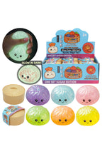 Glow In Dark Glitter Jiggly Jelly Dumpling Bao Bun Squishy