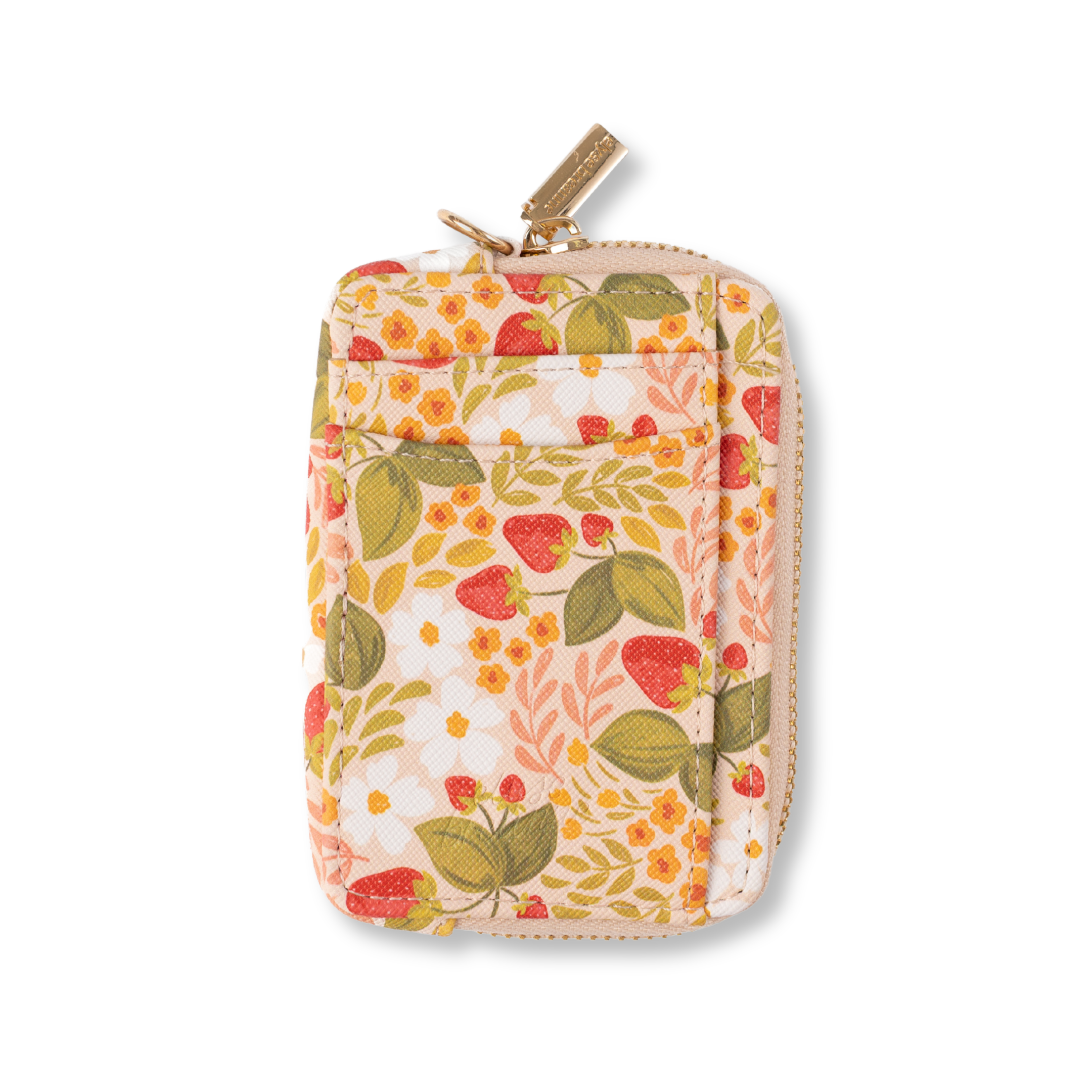 Strawberry Patch Zip Wallet