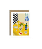Dining Table Greeting Card